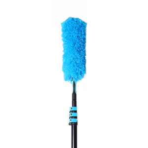 Brosse dépoussiérante pour plafond <span class=keywords><strong>en</strong></span> microfibre bleue, nouvelle génération, écologique, pour usage domestique, avec tête de brosse de 56x9 cm et long manche. - Product Image 6