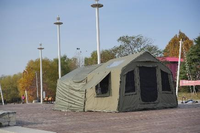 Tente de camping gonflable portable grande et résistante au vent, 8+8, une chambre, un salon, en coton, tissu Oxford enduit de PVC 3000 mm