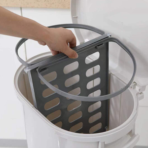 Cubo de basura clasificado de plástico largo vertical funcional y de clasificación de dos pisos de diseño más nuevo para el hogar - Product Image 4