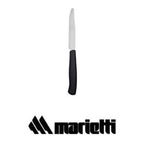 มีดสเต็ก Marietti ด้ามจับสีดำ ดีไซน์ตามหลักสรีรศาสตร์ ใบมีดปลายแหลมและหยัก อุปกรณ์โรงแรมและจัดเลี้ยง ภาชนะบนโต๊ะอาหาร ขายส่ง - Product Image 3