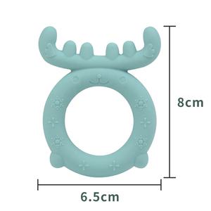 Offre Spéciale Doux <span class=keywords><strong>De</strong></span> Qualité Alimentaire sans BPA Elk Forme Bébé Jouet <span class=keywords><strong>De</strong></span> <span class=keywords><strong>Dentition</strong></span> Apaisant Bébé Anneau <span class=keywords><strong>De</strong></span> <span class=keywords><strong>Dentition</strong></span> En Silicone Poignet Mordeder - Product Image 5