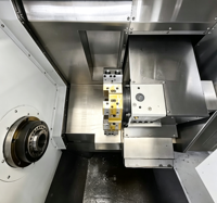 TCK46 Alta Precisión 45 °   Centro de Torneado CNC de Cama Inclinada para Mecanizado de Metales con Torreta Hidráulica