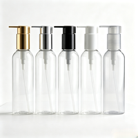 Emballages de soins de la peau de luxe en PET de 150 ml, 200 ml, 350 ml, 500 ml, flacons vides en plastique pour savon pour les mains, shampoing, lotion, avec pompe