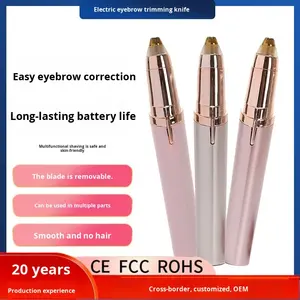 Tondeuse à sourcils portable et couteau à raser pour hommes et femmes <span class=keywords><strong>coupe</strong></span>-beauté pour l'épilation pour un rasage précis des sourcils - Product Image 2