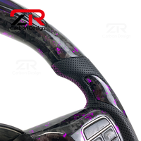 Volante Deportivo de Cuero con Fibra de Carbono Forjada LED para Jeep Wrangler JK JL TJ KJ Srt8 Wk1 Wk2 Grand Cherokee Kl 2011-2017