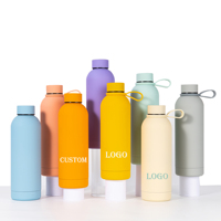 Bouteille d'eau isotherme à double paroi en acier inoxydable écologique avec couvercle, best-seller pour les voyages et la promotion