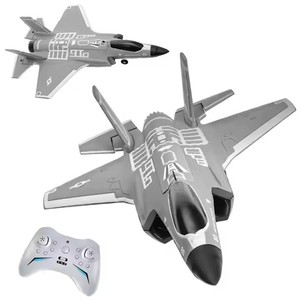 Avión de Control Remoto Gris <span class=keywords><strong>F35</strong></span> de 4 Canales, Avión de Combate, Planeador de Acrobacias de Alto Rendimiento, Kit de Avión <span class=keywords><strong>RC</strong></span>, Juguetes de Modelismo, 6 Minutos de Vuelo - Product Image 6