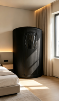 Sauna Vapeur Électrique Gonflable Portable Amélioré 4L, Design Moderne en TPU, Idéal pour Appartement, Maison, Utilisation Intérieure/Extérieure, Récupération Sportive