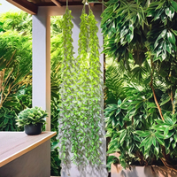 Plantes suspendues artificielles en PVC en gros, fausses perles de ficelle pour la décoration murale de la maison et du jardin, pour la Saint-Valentin et les remises de diplômes