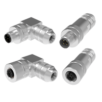 Connecteur M12 A B D code 4 5 8 broches PG7 PG9 PG11 métal plastique vis champ assemblage mâle femelle IP67 IP68 capteur étanche