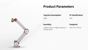 JAKA Zu 12 Cobot Paletizer, station de palettisation par cobot, cobot de palettisation haute performance, cobot pour le travail du bois - Product Image 5