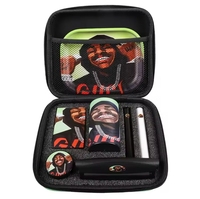 Kit de fumage personnalisable en gros : Ensemble portable de broyeur à herbes avec plateau métallique et accessoires de boîte à fumer