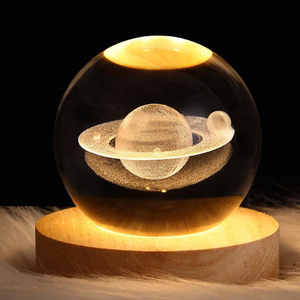 Veilleuse LED Globe de Cristal Écologique à Alimentation USB Faible, Conforme à la Règle de Limite de Puissance pour Dortoir, Idéale pour Bureau d'Étudiant et Éclairage Décoratif Personnel - Product Image 6