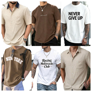 Camisetas de Manga Corta para Hombre, Ropa de Verano, Estilo Casual, Usada, Camisetas Polo para Hombre, Envío Aleatorio - Product Image 1