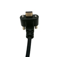 Câble USB3 Vision USB 3.0 Type A vers Type C Câble USB C à angle descendant avec double vis pour ordinateur industriel