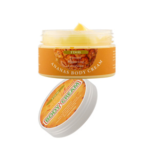 Crema corporal hidratante de piña 100g Hidratante vegano a base de plantas con fórmula reafirmante e iluminadora <span class=keywords><strong>Sunset</strong></span> Jar Aceites tropicales - Product Image 2