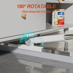 Balai et serpillière télescopiques en acier inoxydable, écologiques, pour le nettoyage des toilettes et des salles de bain, balayage et raclage des sols - Product Image 3