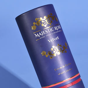 Emballage personnalisé alimentaire en feuille d'or Tube en carton rond de luxe Emballage de boîte de tube en papier push-up noir - Product Image 4