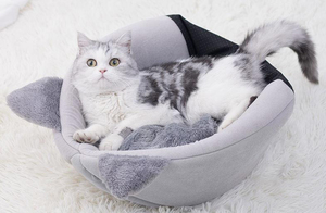 Lit douillet d'<span class=keywords><strong>hiver</strong></span> pour chats Petits chiens Dormir Lit pliable Cave Chat Maison Intérieur Petit Tapis Panier Cozy Pet Cat Sleeping Bed House - Product Image 2