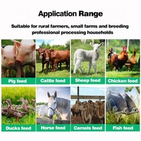 Petite machine verticale de broyage et de mélange d'aliments pour volailles, machine de broyage et de mélange de céréales pour la fabrication d'aliments pour animaux d'élevage