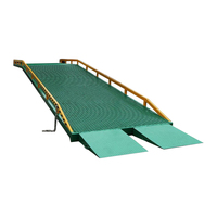 Pont de quai mobile industriel à hauteur réglable, rampe hydraulique, capacité de charge 8T, alimentation électrique/manuelle pour conteneur temporaire