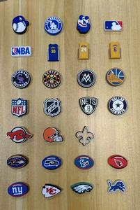 Gros rond hexagone boulier Silicone PVC perles de dentition sans BPA impression pour bricolage bébé mâcher Focal bijoux collier - Product Image 3