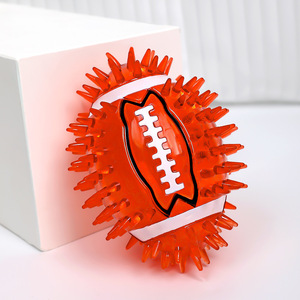 Nuevo Juguete para Perros, Pelota de Fútbol con Sonido, Pelota de Espinas de Olivo, Juguete para Masticar y para la Dentición - Product Image 2