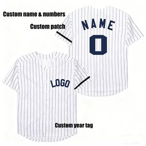 قميص بيسبول مخصص للتدريب العادي مع تطريز مخصص للاسم والرقم والشعار، قميص بيسبول عالي الجودة بأزرار - Product Image 3