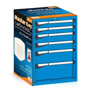 Fami Master Key Comfort <b>Drawer</b> Cabinet 561x726x800mm 6 <b>Drawers</b> Blue Ral5012 <b>Tool</b> Storage - Product Image 2