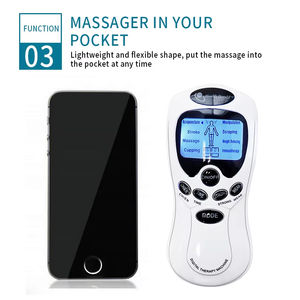 Pflege Electric Tens Akupunktur Ganzkörper massage gerät Digital Therapy Machine 4 Pads für Nacken fuß Amy Leg - Product Image 4