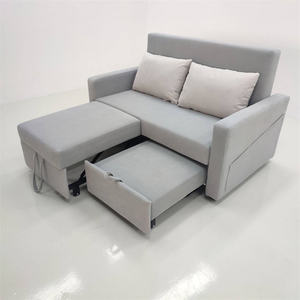 Sofá Cama Plegable de Doble Uso, Sofá Multifuncional para Sala de Estar Pequeña, Sofá Cama Económico de Madera Maciza - Product Image 3