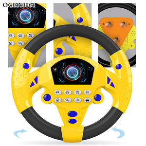 Игрушки и игры на батарейках Монтессори, музыкальное рулевое колесо, имитация вождения, пластиковая игрушка - Product Image 6