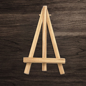 Cross-border desktop mini wooden display stand, mobile phone holder, mini triangular wooden <b>easel</b>, wooden ornament display rack - Product Image 3