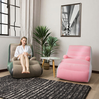 Chaise de sieste gonflable moderne en forme de S directe d'usine commodément pliable pour une utilisation intérieure/extérieure dans le salon