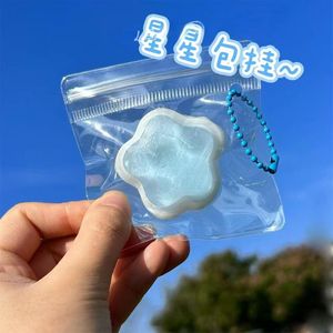 CHENXI Porte-clés Pendentif Anti-stress Créatif Étoile de Mer Bleue, Mini Jouet à Presser Transparent en Forme d'Étoile pour Enfants - Product Image 3