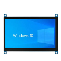7 inç 1024x600 HD TFT LCD ahududu Pi kapasitif dokunmatik ekran modülü IPS ahududu Pi 4 3 ekran