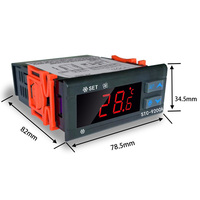 Contrôleur de température numérique STC-9200A avec fonction de refroidissement, de ventilation et de dégivrage, thermostat pour réfrigérateur et congélateur