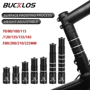 BUCKLOS adaptateur de hauteur pièces de vélo rallonge de tige de fourche 115mm 180mm 210mm guidon de vélo augmenter la tige de <span class=keywords><strong>vtt</strong></span> de route réglable - Product Image 1