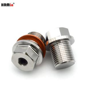 HRMin Gr.5 titanyum manyetik yağ tahliye vidası otomobil yağ tahliye cıvata için motor yağı Pan M16 * 1.5mm Subaru mercedes-benz için - Product Image 5