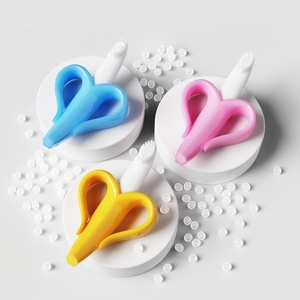 Mordedores de Silicona Suave para Bebés, Color Beige, Personalizados al por Mayor, Libres de BPA, de Grado Alimenticio, Fabricados por un Fabricante de Juguetes para Bebés - Product Image 3
