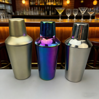 Ensemble de barman en acier inoxydable, 3 pièces, accessoires de bar, shaker à martini de 20 oz, doseur, passoire, ensemble d'outils de bar