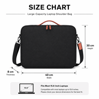 Sac à bandoulière pour ordinateur portable en polyester grande capacité personnalisé, mallette rembourrée pour ordinateur, idéal pour les voyages d'affaires et le bureau, OEM ODM