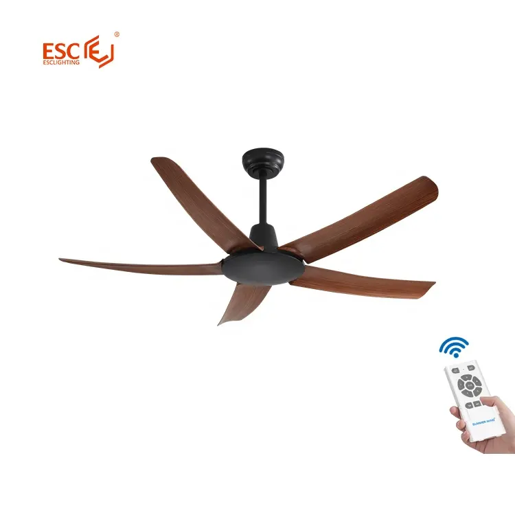 Hot sale intelligence 56 inch ceiling fan china 5 speed reversible brushless motor ceiling fan for bedroom