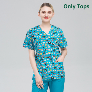 Fabricación Nutricionista Uniforme médico Mujeres Scrub Set Scrubs Servicio de Salud de enfermería Uniformes de mujer Medical Scrubs al por mayor - Product Image 6