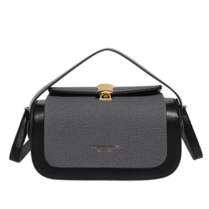 Sacs à main élégants rétro pour femmes 2026, sacs à main en cuir PU à blocs de couleur, petits sacs à bandoulière - Product Image 1