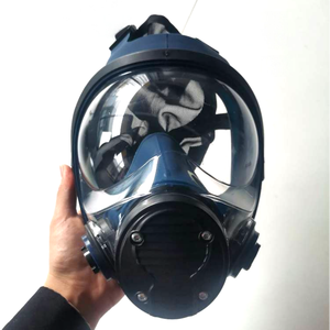 Máscara de gas de radiación antinuclear de alta calidad de silicona certificada CE de fábrica contra respirador de cara completa industrial químico - Product Image 2