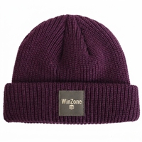 Bonnet en laine de haute qualité, chaud et confortable pour homme et femme, avec logo brodé personnalisé, bordure en tissu éponge, bonnet d'hiver épais et tricoté.
