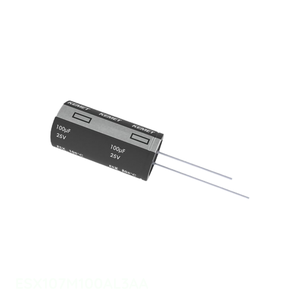 Condensateur à travers trou 100 uF CAP ALUM RAD 105C ESX107M100AL3AA – Distributeur agréé - Product Image 1