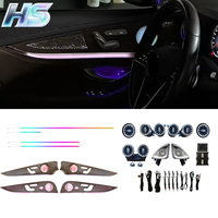 Éclairage d'ambiance pour voiture, 64 couleurs, éclairage d'ambiance intérieur de voiture, éclairage LED d'ambiance pour Mercedes-Benz Classe E W213 2016-2023