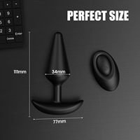 Culotte avec plug anal télécommandé et 12 modes de vibration, jouet anal pour hommes